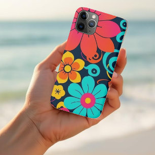 Dopamine Decor – Heldere Funky Flowers-Retro iPhone 11 Pro Hoesje