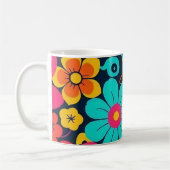 Dopamine Décor Mug - Fleurs Funky Lumineuses-Retro (Gauche)