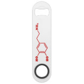 Dopamine formule chimique moléculaire (Devant)