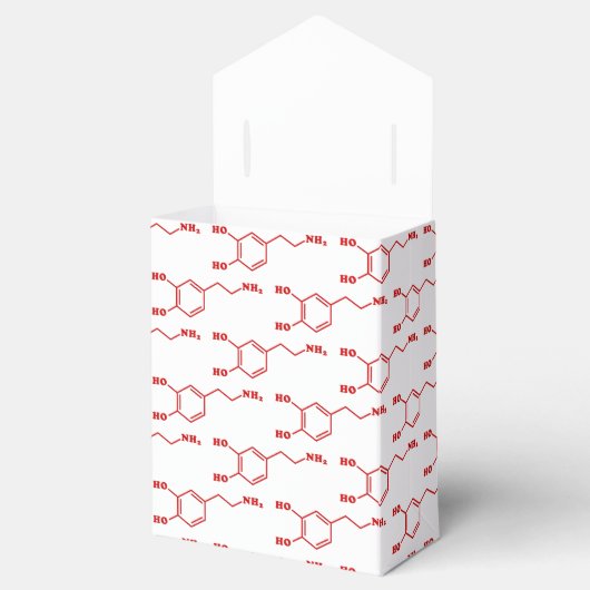 Dopamine Moleculaire chemische formule Bedankdoosjes (Geopend)