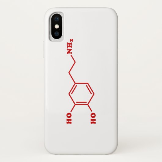 Dopamine Moleculaire chemische formule Case-Mate iPhone Case (Achterkant)