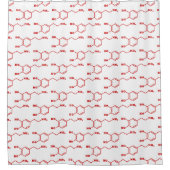 Dopamine Moleculaire chemische formule Douchegordijn (Voorkant)