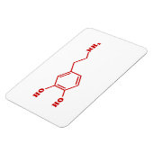 Dopamine Moleculaire chemische formule Magneet (Linkerzijde)