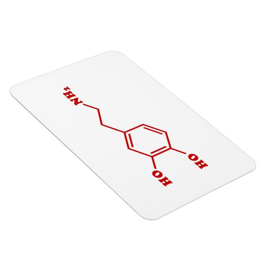 Dopamine Moleculaire chemische formule Magneet (Rechterzijde)