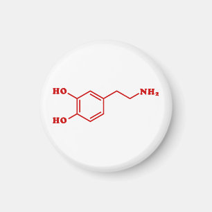 Dopamine Moleculaire chemische formule Magneet