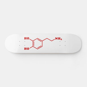 Dopamine Moleculaire chemische formule Skateboard