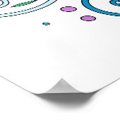 Dopamine Radiant Floral 1 Poster (Hoek)