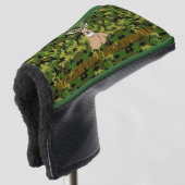 DOPAMO CAMOFLAGE PUTTERHOES GOLFHEADCOVER (3/4 voorkant)