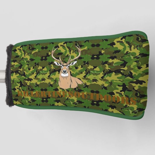 DOPAMO CAMOFLAGE PUTTERHOES GOLFHEADCOVER (Voorkant)