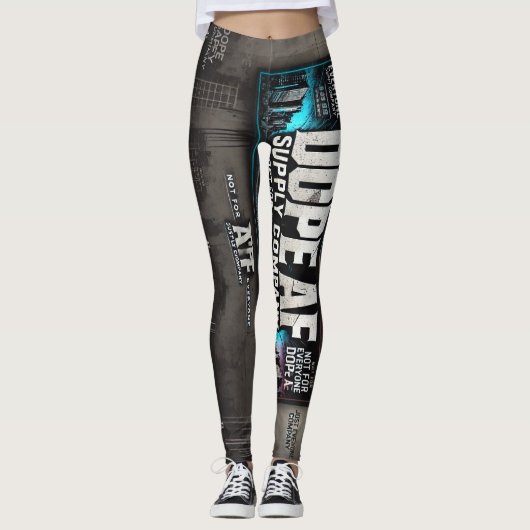 Dope_AF atletische stretch legging (Voorkant)