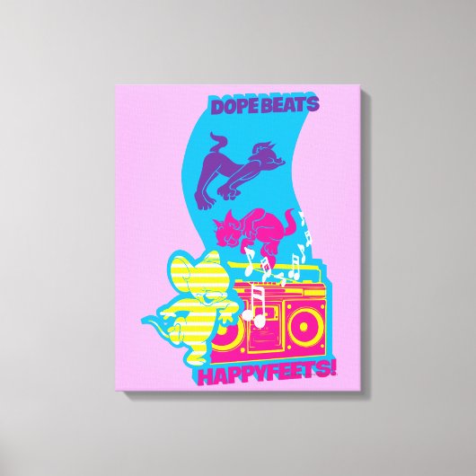 Dope Beats Happy Feets Canvas Afdruk (Voorkant)