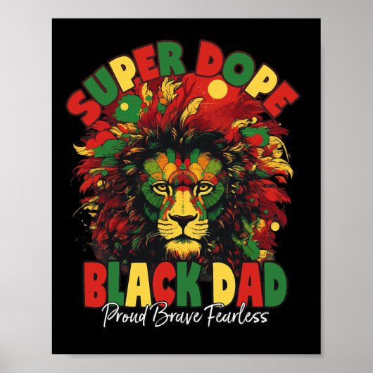 Dope Black Papa Black Geschiedenis Maand Poster (Voorkant)