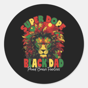 Dope Black Papa Black Geschiedenis Maand Ronde Sticker