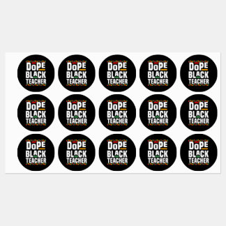 Dope Black Teacher Labels