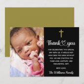 Dopen Christening Communie Christelijk Religieus Bedankkaart (Voorkant / Achterkant)