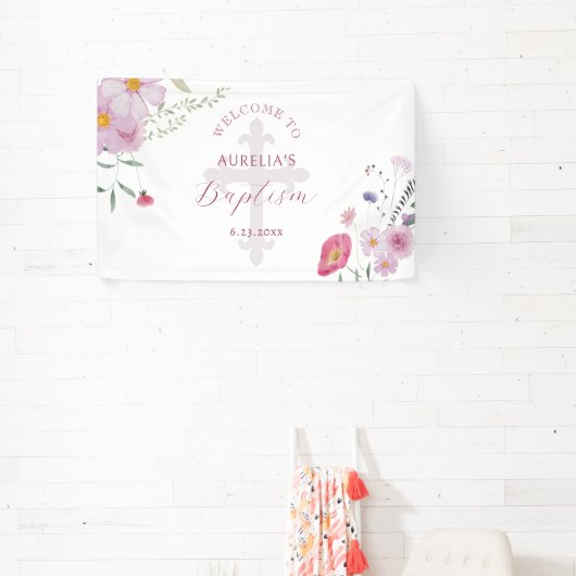Dopen van wilde bloemen spandoek (Insitu)