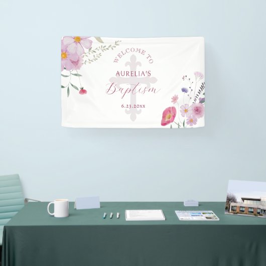 Dopen van wilde bloemen spandoek (Beurs)