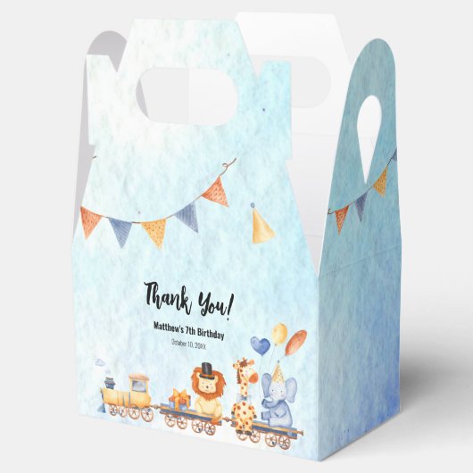 Dopende partij dieren op Kind Oerwoud Bedankdoosjes (Geopend)