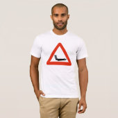 Dopensnede, verkeersteken, Groenland T-shirt (Voorkant volledig)