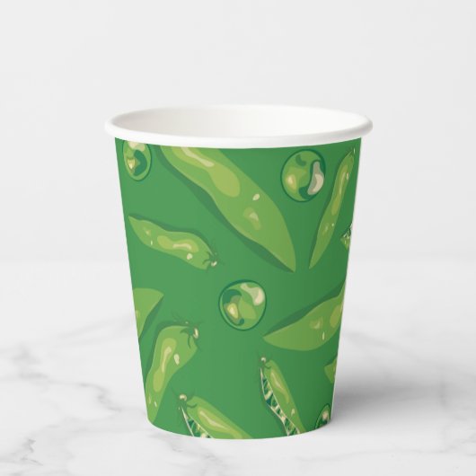 Doperwt Papieren Bekers (Achterkant)