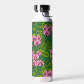 Doperwten en hommels, groen en roze waterfles (Links)