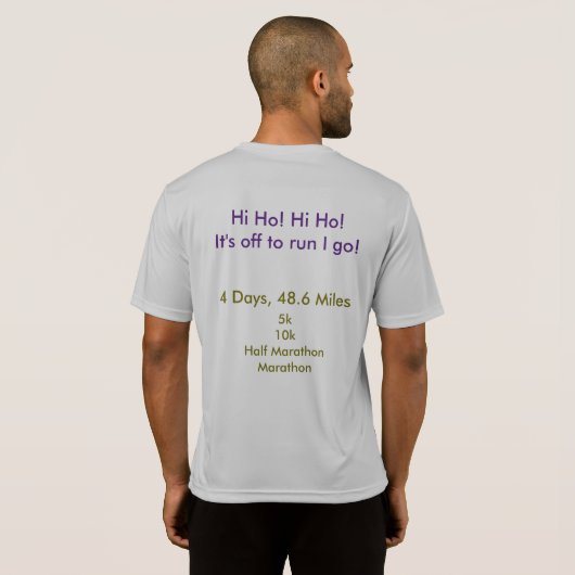 Dopey Challenge in Training T-shirt (Achterkant volledig)