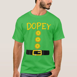 Dopey Dwarf Halloween Costume Color Matching Dopey T-shirt
