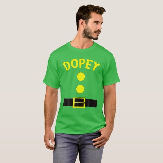 Dopey Dwarf Halloween Costume Funny Gifts Idea Dop T-shirt (Voorkant volledig)