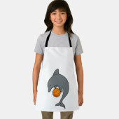 Dophin als Basketballspeler met Basketball Schort (Insitu)