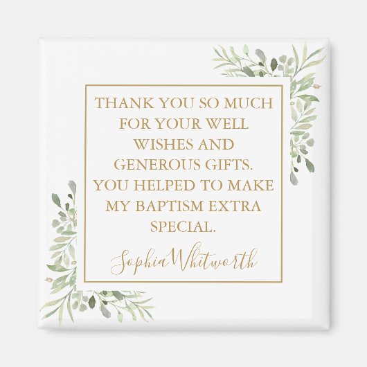 Doping Christening Groenery Dank Je Magneet (Voorkant)