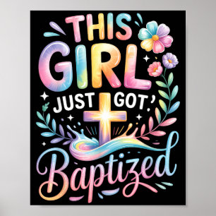 Doping Deze Meisje Is Net Gedoopt Christelijk Krui Poster