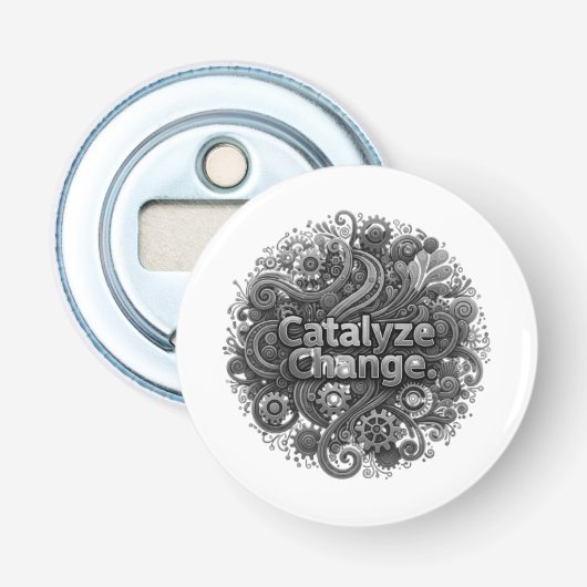 '' dopopener voor fles'' button flesopener (Voorkant)