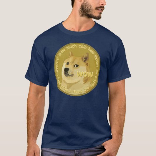 Dopostcode "To the Moon" Donkere T-Shirt met QR-co (Voorkant)