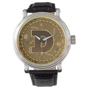 Dopostdoge munt logo cryptovaluta  horloge