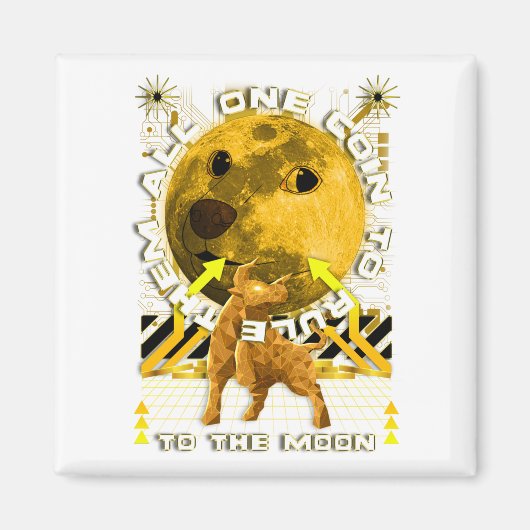 Dopostkoe: één muntstuk om alles te regelen magneet (Voorkant)