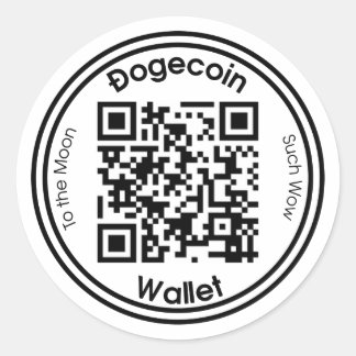 Dopostkoe in Wallet QR Code Round Sticker