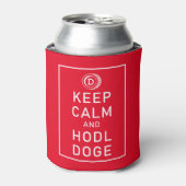 Dopostkoetsen Keep Calm and Hodl Doge Crypto Funny Blikjeskoeler (Blikje Voorkant)