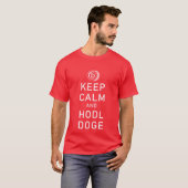Dopostkoetsen Keep Calm and Hodl Doge Crypto Funny T-shirt (Voorkant volledig)