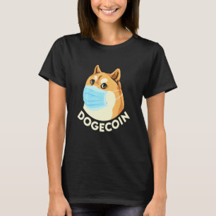 Dopostkoetskoekoek Shiba Inu Dog Wearing Mask T-shirt