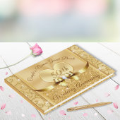 D'or 50e anniversaire du Mariage Livre d'invité personn