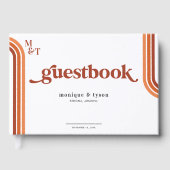 D'or 70 ans rétro | Livre d'invité Mariage (Recto)