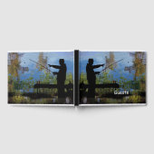 D'or Ancien Pêche Retraite Livre d'Invité (Complet)