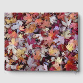 D'or Automne Fallen Feuille Pet Memorial livre d'invité (Verso)