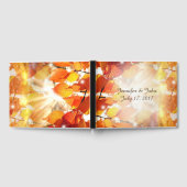 D'or Automne Feuilles Mariage Livre d'invité (Complet)