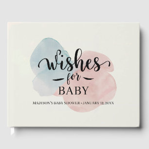 D'or Baby shower d'aquarelle Livre d'invités Wives for