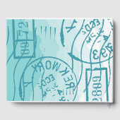 D'or Baby shower d'avion Livre d'invité (Verso)