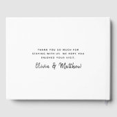 D'or Beach House Vacances Commentaires Livre d'invités (Verso)