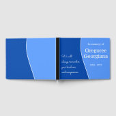 D'or Bleu foncé, Bleu clair, Ligne courbe blanche Livre (Complet)