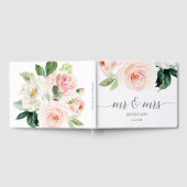 D'or Blushing Blooms Livre d'invité Mariage (Complet)