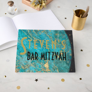 D'or BM Bat ou Bar Mitzvah Sortir de ce livre d'hôtes d